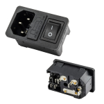 F256A 3P AC POWER MALE IC-214AS WITH SWITCH