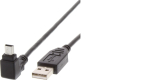 CABLE USB A FEMALE- Mini USB 5pin 1.8m 90\'