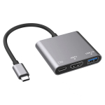 Adapter EKD-TP43 3IN1 TYPE-C HUB TO HDMI USB3.0 PD