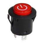 BUTTON Rocker ON-OFF 3P + led 16A PBS3
