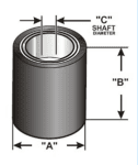 Pinch roller 15x21x4mm PU47549