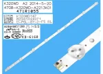 Iluminare de fundal cu LED 4708-K320WD-A4213K01 ES145 set 3 benzi