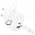 ADAPTOR 1xUSB 1xTYPE-C PD-20W+QC3.0A CABLU tip C