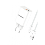 ADAPTOR USB-C+USB PD25W 3A+CABLU USB-A TIP-C LS56