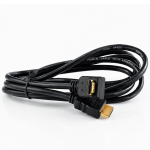 Cablu HDMI la HDMI, auriu, în formă de L, 1,5 m