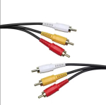 Cablu 3RCA - 3RCA Negru 2,5 m