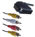 Cablu SCART mascul la SVHS+4 RCA