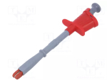 Sondă cu clips; crocodil; 20A; roșie; Capacitate prindere: max. 15 mm; 1 kV; Vârf de măsurare Sondă 6009-IEC-RT