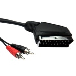 CABLU SCART - 2 INTRARE RCA 1m SCART 34/5
