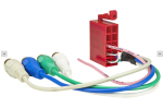 Mufă LINE-Out ISO cu 10 pini la RCA cu 4 canale cu telecomandă, mufe RCA placate