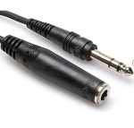 Cablu ecranat cu mufă stereo mascul 6,3 mm - femelă 6,3 mm 5 m