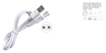 Cablu USB pentru încărcarea aparatelor de ras 5V, alb