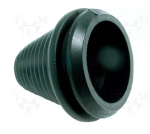 SR1709-22 Inel de etanșare; în trepte; PVC; negru; Øcablu: 10÷22mm; t: 3mm