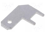 61-1537-11/0031 Terminal: flat; 4.8mm; 0.8mm; male; THT; Overall len: 13.5mm