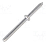 1364H.68 Tip: solder pin; THT; tinned; brass; Ø: 1mm; Overall len: 15.4mm