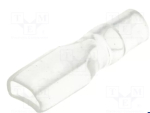 Terminals cover; 5.8mm; Ø: 3mm; straight; L: 23mm; PVC