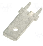 KEYS1289-ST Terminal: flat; 6.4mm; 0.8mm; male; THT; brass; tinned; straight