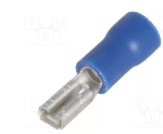 Terminal: plat 2,8 mm 0,5 m; mamă 1,5÷2,5 mm2; sertizat; albastru