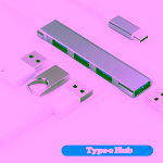 Hub 4 în 1 tip C 3.0 la 4 porturi DS-34C
